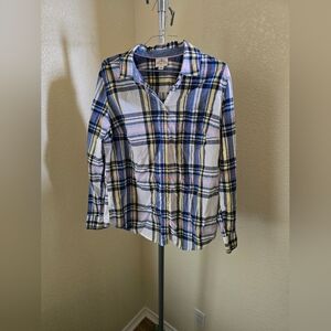 St John's Bay Long Sleeve Button Up Shirt With Pocket